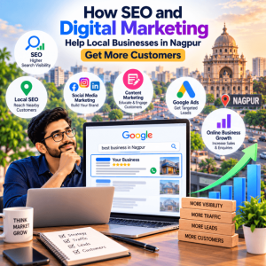 Read more about the article How SEO and Digital Marketing Help Local Businesses in Nagpur Get More Customers